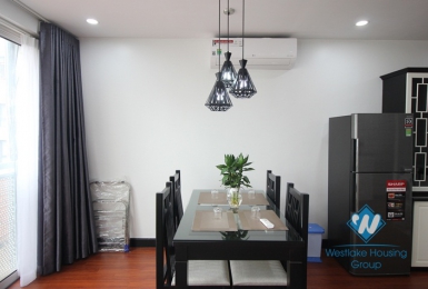 A shiny serviced apartment with 2 bedrooms for rent on Kim Ma street